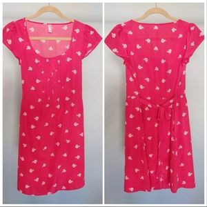 Light material, fun bicycle print dress.